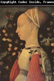 Antonio Puccio Called Pisanello Portrait of Ginevra d'Este (mk05)